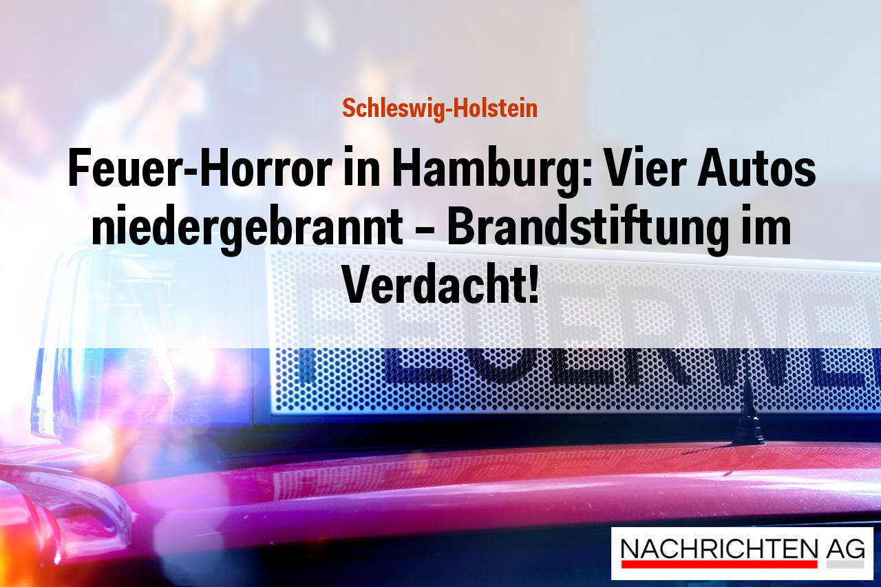 Feuer-Horror in Hamburg: Vier Autos niedergebrannt – Brandstiftung im Verdacht!