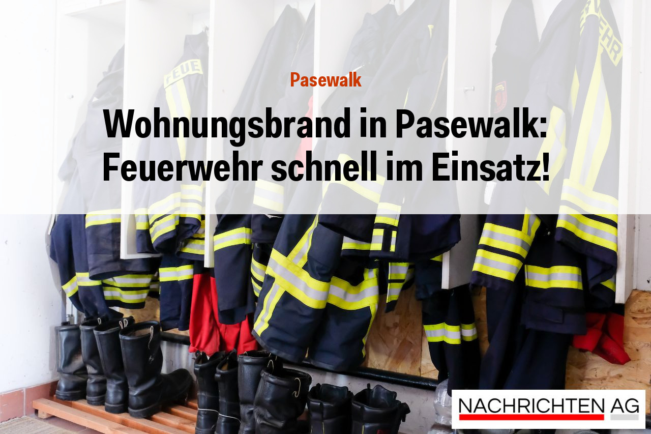 Wohnungsbrand in Pasewalk: Feuerwehr schnell im Einsatz!