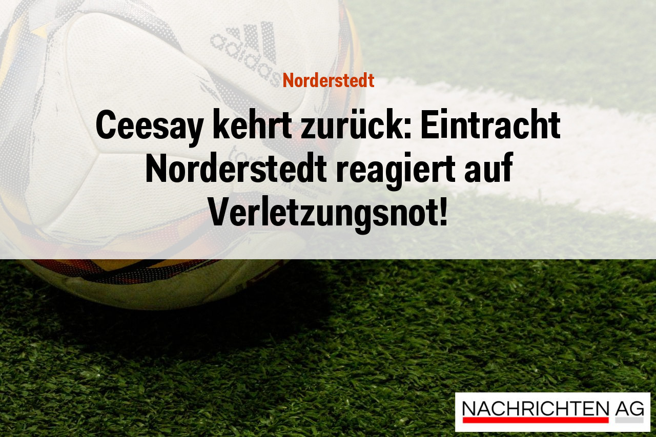 Ceesay kehrt zurück: Eintracht Norderstedt reagiert auf Verletzungsnot!